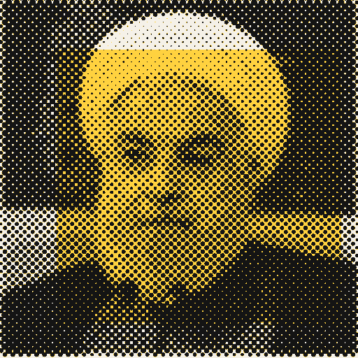 Printed photo of Hassan Rouhani