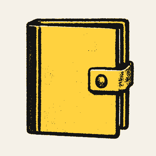 Printed symbol for Debt Forgiveness Initiative: A sealed debt ledger