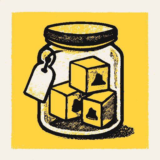 Printed symbol for Small Biz FSA Credit: Childcare savings jar