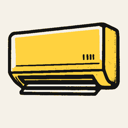 Printed symbol for Affordable AC Standards: Wall-mounted air conditioner