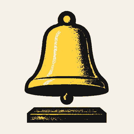 Printed symbol for House Quorum Resolution: Unmarked legislative voting bell