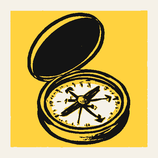 Printed symbol for National School Counseling Week: School counselor’s guidance compass
