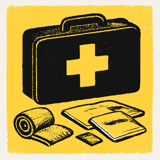 Printed symbol for DOD Appropriations Act 2026: Military field medical kit