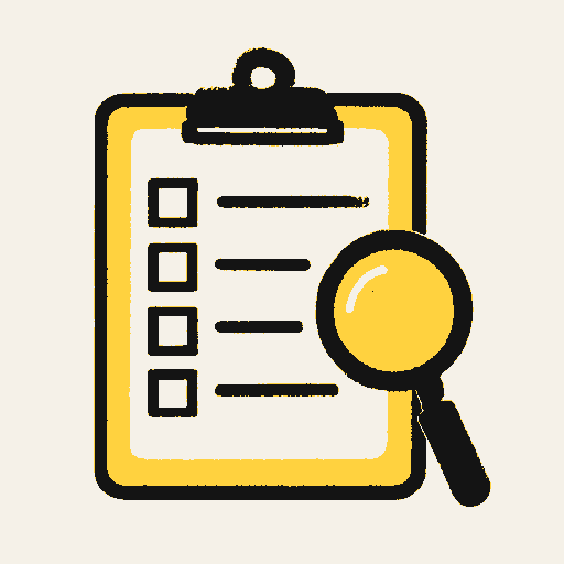 Printed symbol for Trafficking Detection Training: Workplace safety inspection checklist clipboard