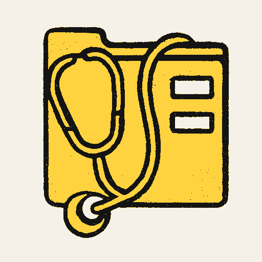 Printed symbol for Senior Veterans Care Act: Veterans’ medical appointment folder