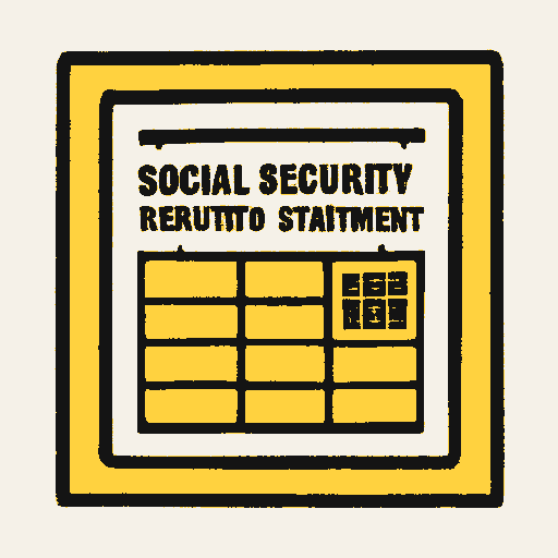 Printed symbol for Social Security Expansion: Social Security benefits statement