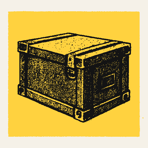 Printed symbol for Defense Reduction Policy: Unmarked military supply crate